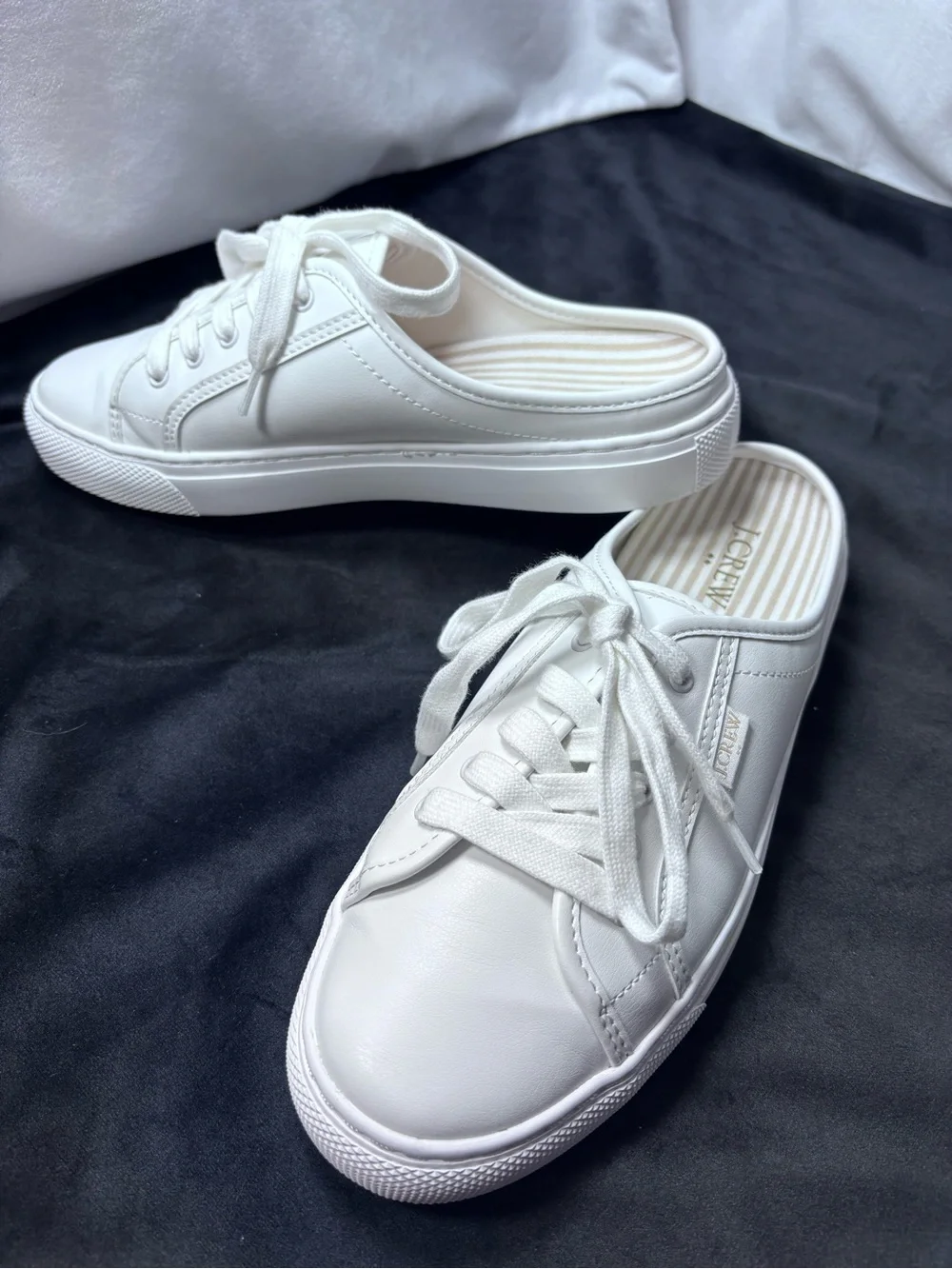 J.Crew Slip-On Mule Sneakers – White – Size 7.5
